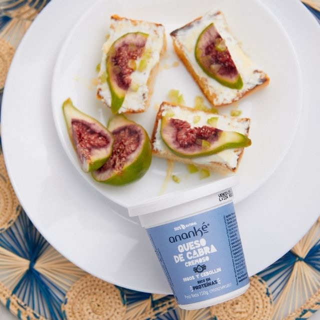 Queso de Cabra Cremoso Higos y Cebollín 150g